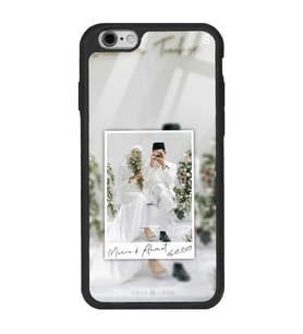 iPhone 6 Uyumlu İsimli Polaroid Çerçeve Tasarımlı Glossy Telefon Kılıfı