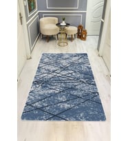 Modern Desenli Dijital Baskı Kaymaz Taban Halı H0293