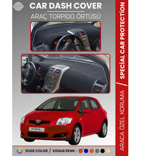 TOYOTA AURİS (2006-2012) Torpido Örtüsü Ön Göğüs Halı Torpido Koruma Tam Uyum UV Koruma Kolay Montaj