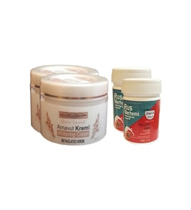 Süper Three Brand Vücut Kremi 100 ml Arnavut Kremi 2 Adet + Rus Merhemi 50 ml 2 Adet