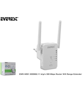 Everest EWR-N501 IEEE802.11 b-g-n 300 Mbps Router Wifi Range Extender
