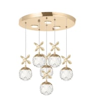 Eray Aydınlatma 2560-5+1 6 Li Sarı Led Avize