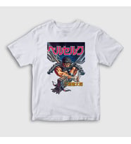 Presmono Unisex Çocuk Beyaz Manga Anime Berserk T-Shirt 126268tt