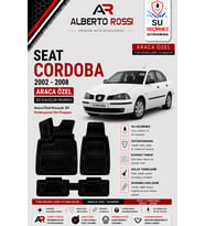 SEAT CORDOBA 2002 - 2008 Araca Özel Kauçuk 3D Profesyonel Oto Paspası