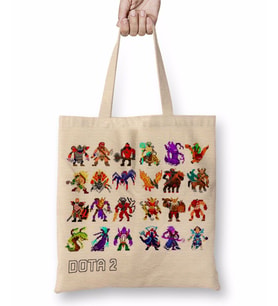 Dota 8Bits Bez Çanta Uzun Saplı