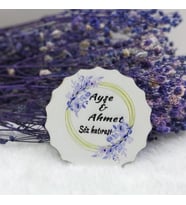 30 Adet Ahşap Ekonomik Magnet Nikah Şekeri-