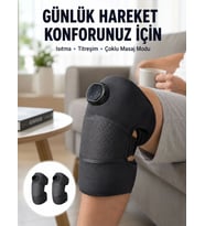 3 Seviyeli Titreşimli Isıtmalı Diz Bakım Masaj Cihazı Yeni Nesil