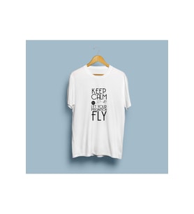 Oversize Hayal gücünüze izin verin baskılı T-shirt