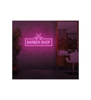 BARBER SHOP Yazılı ve Şekilli Neon Tabela