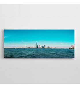 Deniz ve Gökyüzü Panoramik Kanvas Tablo