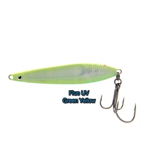 Savage Gear Seeker ISP 98 mm 23 gr Metal Kaşık Yem Fluo UV Green Yellow