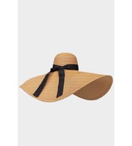 Kadın Oversize Büyük Hasır Şapka Naturel 55cm Plaj Şapkası Camel