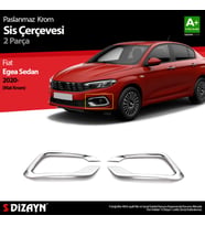 Fiat Egea Sedan Krom Sis Çerçevesi 2 Prç. 2020 Üzeri (Mat Krom)