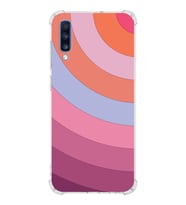 Samsung Galaxy A70  Köşe Korumalı Antişok Kapak Renk Cümbüşü Tasarımlı  Silikon Kılıf (Şeffaf)