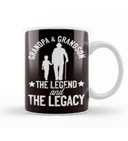 Grandpa Grandson Granddad Grandfather Father´s Day Daddy Kupa Bardak Porselen