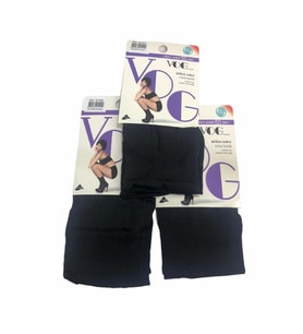 Vog 3'lü Orta Kalın Micro Fiber Siyah Soket Çorap
