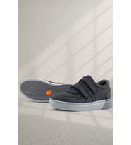 Rakerplus Hakiki Deri Siyah Cilt Gri Tabanlı Cırtlı Erkek Çocuk Sneaker