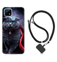 Realme C11 C21 C21Y C25Y C11 2021 Kılıf Boyun Askılı Silikon Super Cat 1666
