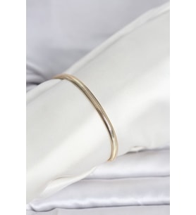 CM 14K Gold Renk Yassı Yılan Zincir Model Kadın Bileklik - TJ-BB8293