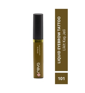 Kahverengi Likit Kaş Maskarası & Liquid Eyebrow Tattoo 5ml No: 101 - Vegan & Temiz Içerikli