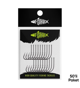 Olta İğnesi - Fishack 505 - No: 1/0 (50'li Paket)