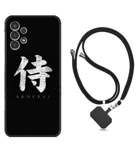 Samsung Galaxy M14 Kılıf Resimli Boyun Askılı İpli Desenli Silikon Samurai 1340