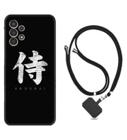 Samsung Galaxy M14 Kılıf Resimli Boyun Askılı İpli Desenli Silikon Samurai 1340