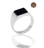 Oniks Taşlı 925 Ayar Gümüş Erkek Yüzük 201023775