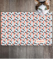 Monnhein Pet Mat – Kişiselleştirilebilir Kaymaz Mama Altlığı, 50x35 cm