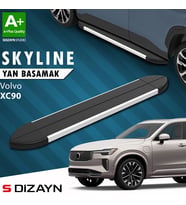 S-Dizayn Volvo XC90 Makyajlı Hybrid Skyline Aluminyum Yan Basamak 203 Cm 2024 Üzeri A+ Kalite