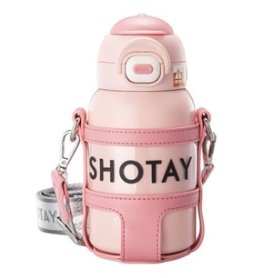 Shotay Turtle Çocuk Termos Matara 520Ml Pembe