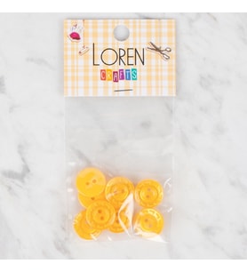 Crafts 8 Li Sarı Düğme - 193