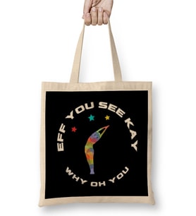Eff You See Kay Why Oh You YOGA LOVER Bez Çanta Uzun Saplı