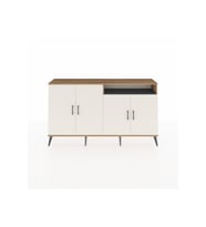 Arges Konsol 6 Raflı 4 Kapaklı 176x30x99 Çam-Aytaşı/Antrasit