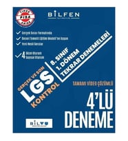 Bilfen Yayınları 8. Sınıf LGS 1. Dönem 4lü Tekrar Denemeleri