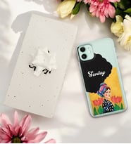 Uzun Saçlı Frida Tasarımlı Kişiye Özel Şeffaf Telefon Kılıfı (Tüm Telefon Modelleri Mevcuttur.) - Hediye Kutulu