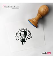 Durakula Kız Kişiye Özel Kitap Damgası Kitap Mührü Kaşe Kitap Mühür Özel Damga 411