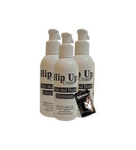 HipUp 3 Adet Kalça Dikleştirici Büyütücü Sıkılaştırıcı 120 ml + 1 Adet Jel Hediye