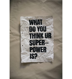"Super-Power" Motivasyon Temalı MDF Tablo - Minimalist Yazılı Ofis ve Çalışma Odası Duvar Panosu