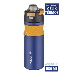 Çelik Termos Matara Gri 580 ml