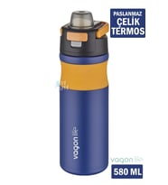 Çelik Termos Matara Gri 580 ml