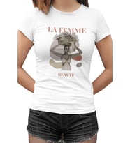 La Beauté Beyaz Kadın Tshirt