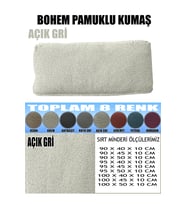 LUX BOHEM PAMUKLU KUMAŞ 2 ADET SIRT MİNDERİ