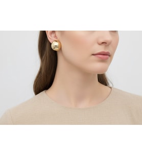 STİL İNCİSİ/XUPING JEWELRY DİSCO TOPU KÜPE (Altın Rengi)