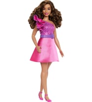 Barbie Payetli Pembe Elbiseli Büyüleyici Parti Bebeği Hrh22