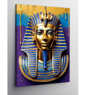 Kanvas Tablo Firavun Tutankhamun Portresi