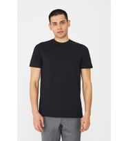 Siyah Basic Bisiklet Yaka Erkek T-Shirt