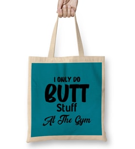 Gym Workout Fitness Lover Motivation Gift Quotes For MEN Women Bez Çanta Uzun Saplı