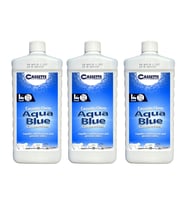 Cassette Chemicals Karavan Tekne Tuvalet Kimyasalı Aqua Blue Kasetli Ve Portatif Tuvalet Atık Parçalayıcı, Koku Giderici 3'Lü Avantajlı Paket