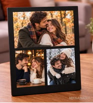 Kişiye Özel Fotoğraflı 3 Kişilik Masa Fotograf Cercevesi 13 x 18 cm MDF Çerçeve - Kişiye Özel Hediye